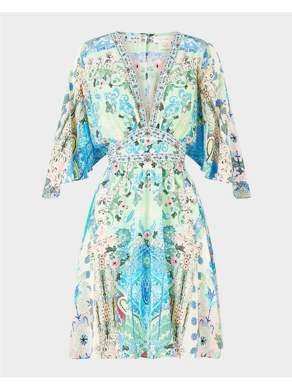 Camilla Blue Silk Dress
